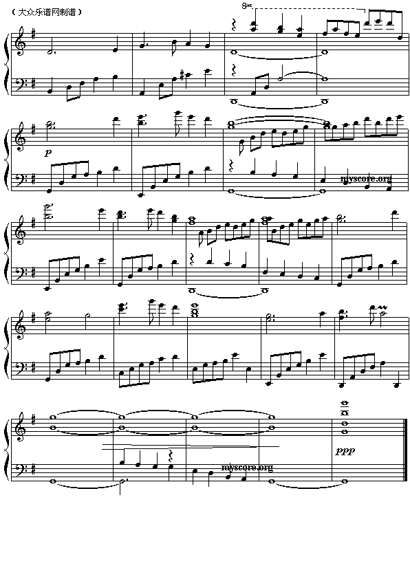 古曲改编的钢琴曲:渔舟唱晚3