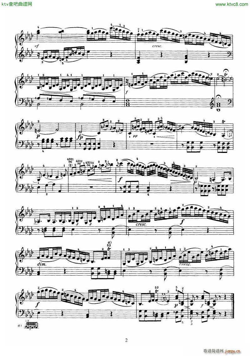 Piano Sonata No 46 in Ab2