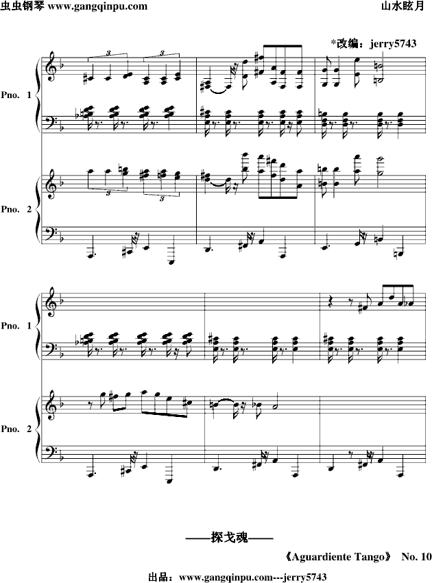 Giuseppe D'agostino（�p��琴）-钢琴谱(钢琴曲)-jerry574310