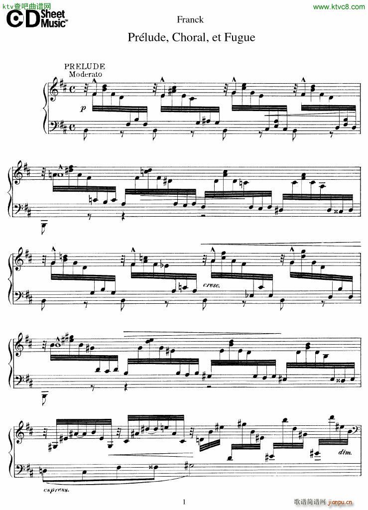 Franck Prélude Choral et Fugue1