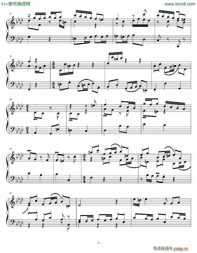 前奏曲与赋格 赋格3
