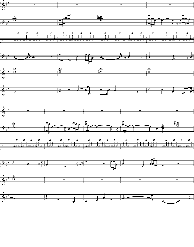 熟悉的旋律-钢琴谱(钢琴曲)-swenl10