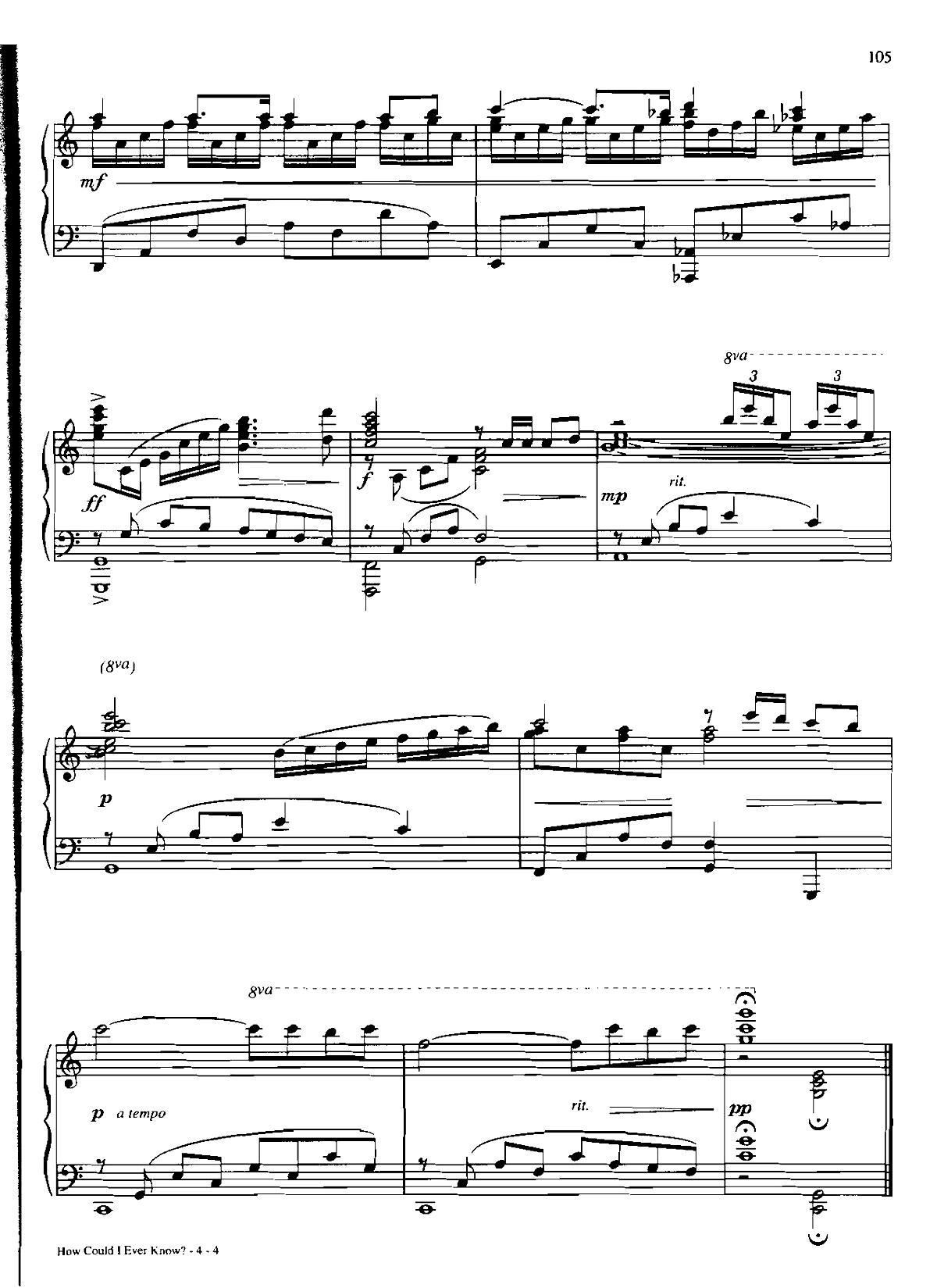 HOW COULD I EVER KNOW(Dan Coates 流行情调 集)4
