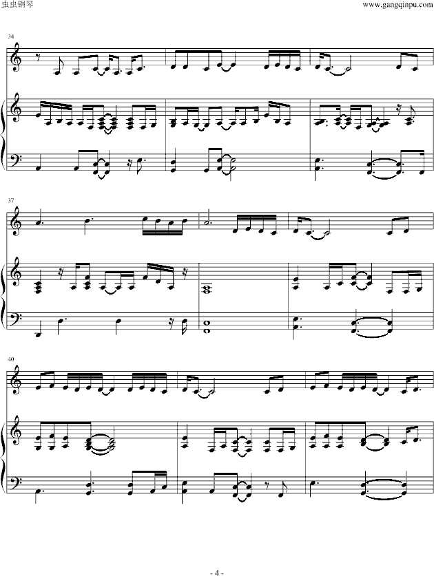listen to your heart（弹唱版） -钢琴谱(钢琴曲)-DHT4