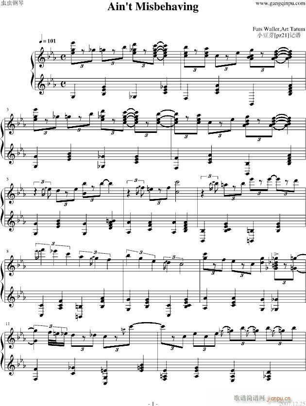 Aint   Misbehavin_Fats Waller1