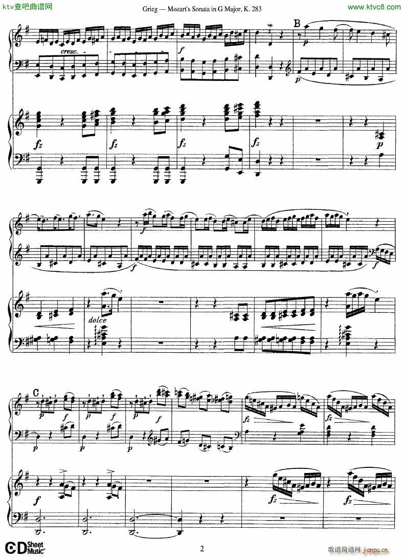 Grieg Sonata K 582 Mozart 2nd Piano Grieg2
