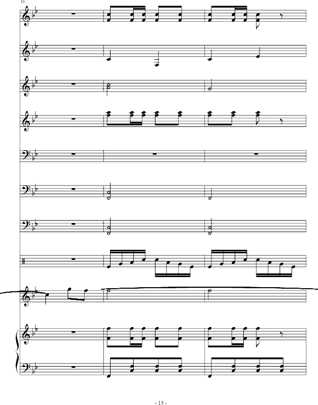 山路路长来山路路弯-钢琴谱(钢琴曲)-音乐作坊13