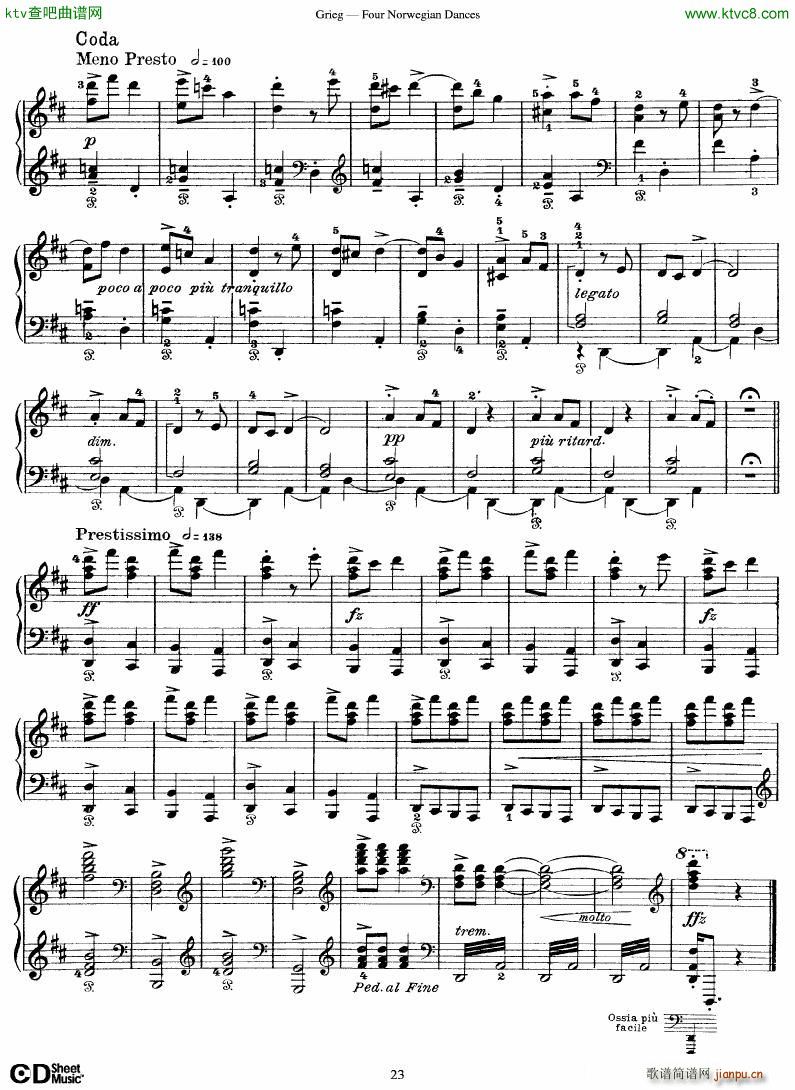 Grieg Four Norwegian Dances23