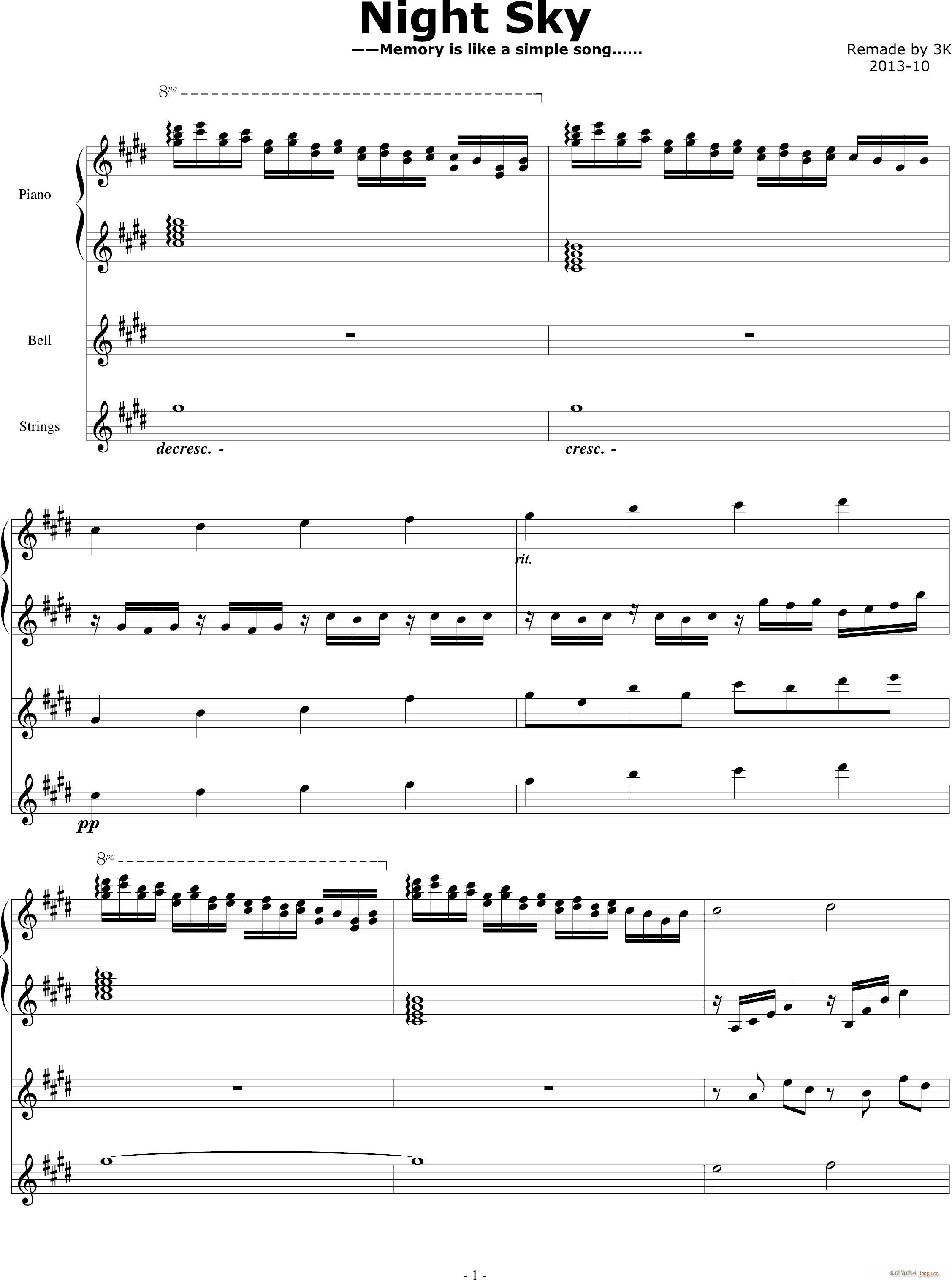 Night Sky （2013-10 Remade）_Ku Klux Klan1