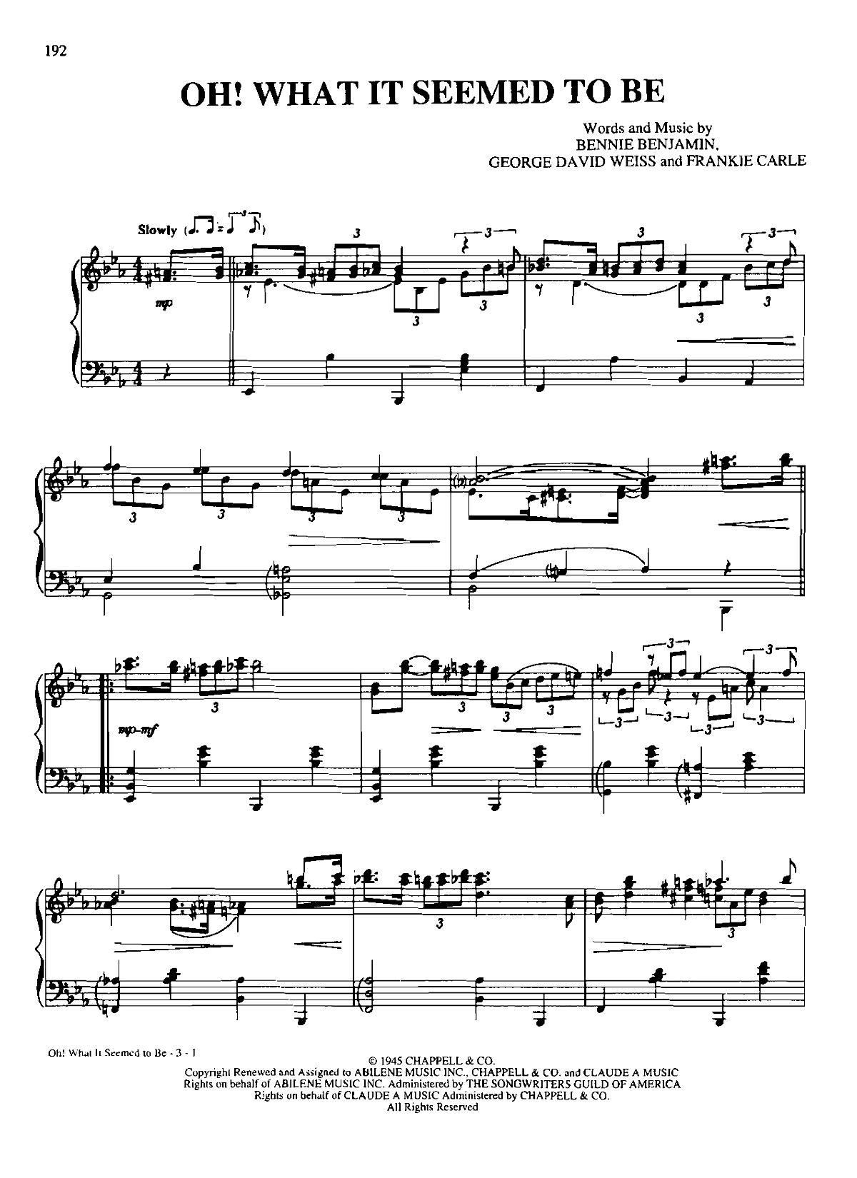 OH WHAT IT SEEMED TO BE(Dan Coates 流行情调 集)1