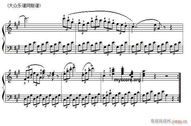 车尔尼《 小钢琴家》(Czerny 823)第65首 及练习提示3