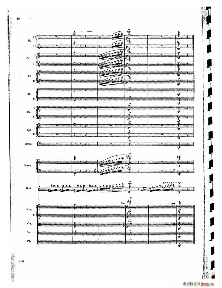 Barber op 14 Violin Concerto Score 二39
