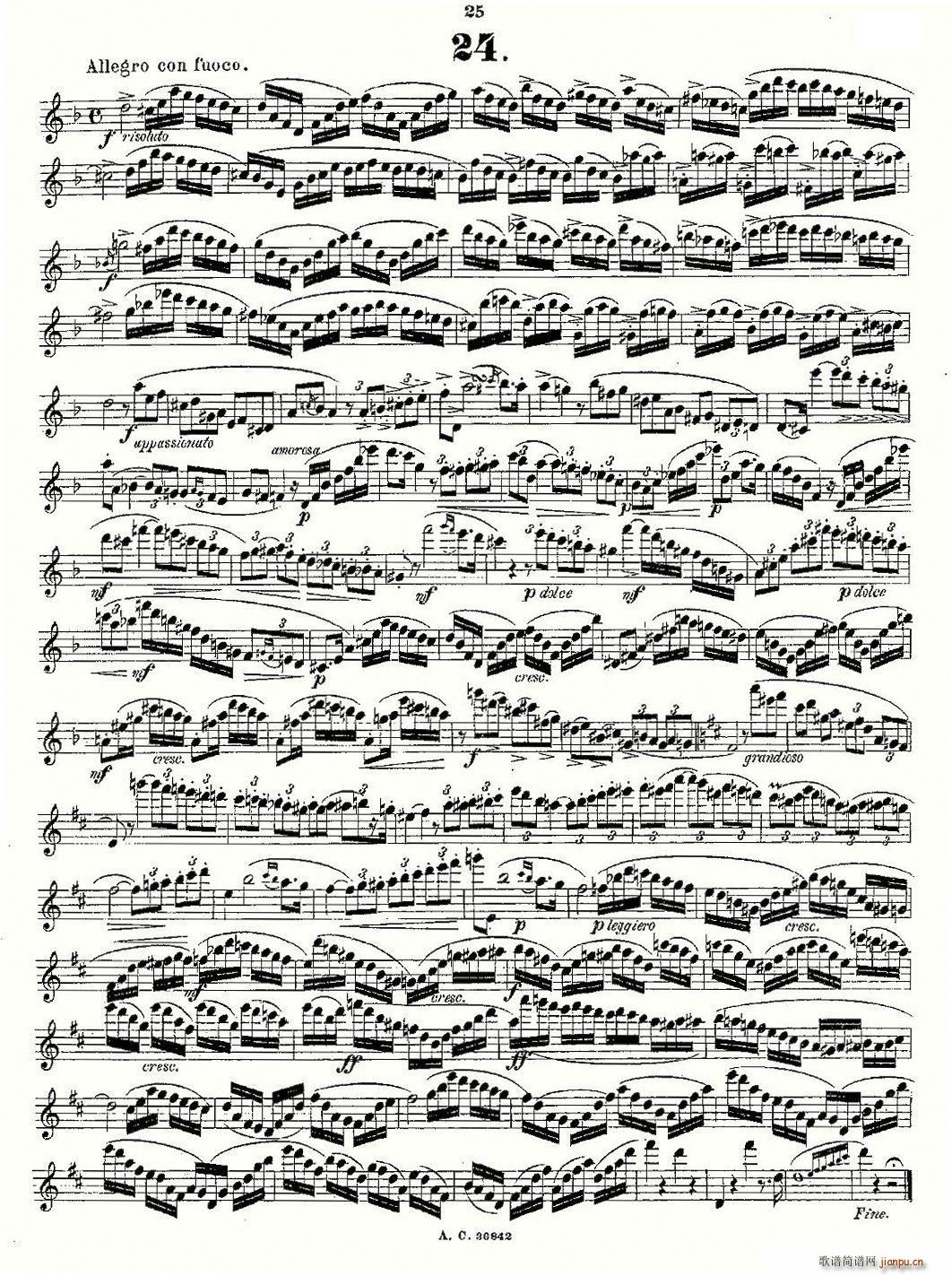 24首长笛练习曲 Op.21 之13―2413