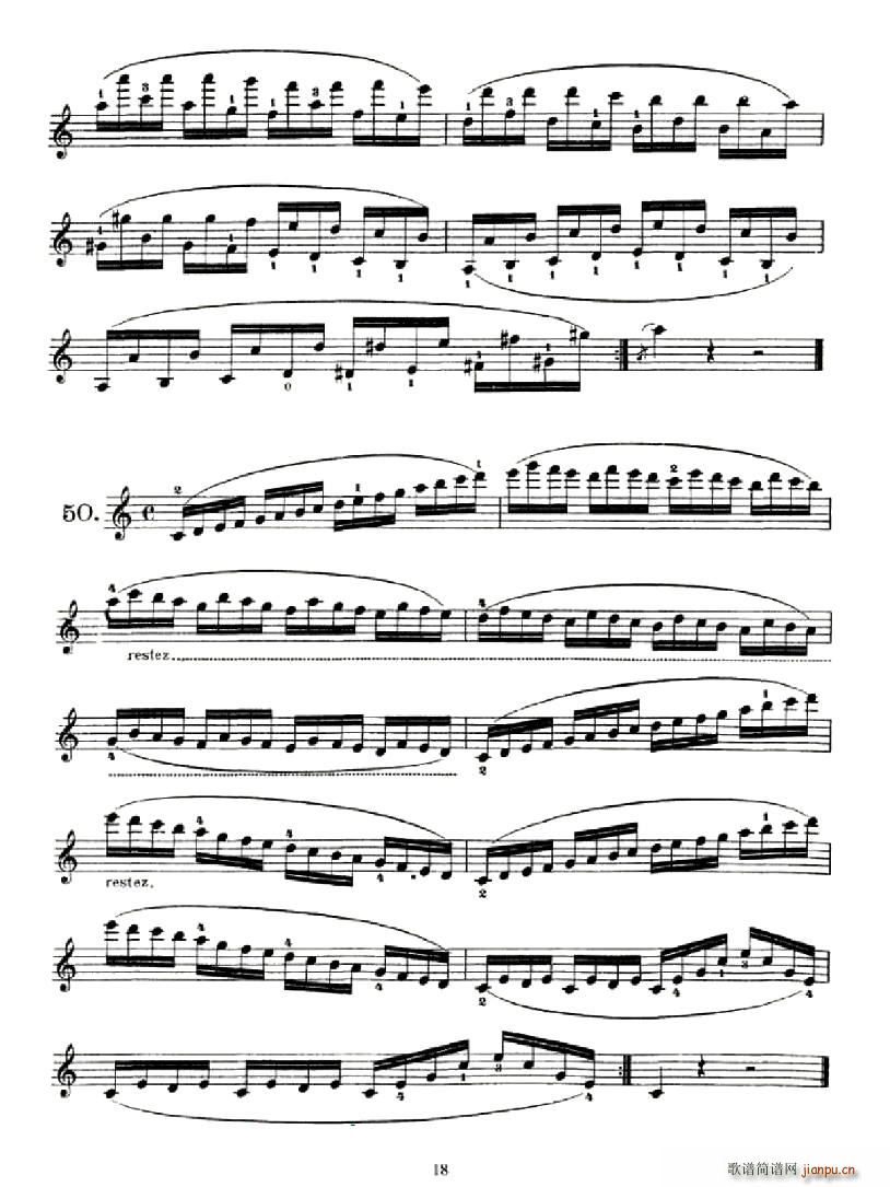 School of Mechanism,Op.74（小提琴技巧 作品.74）18
