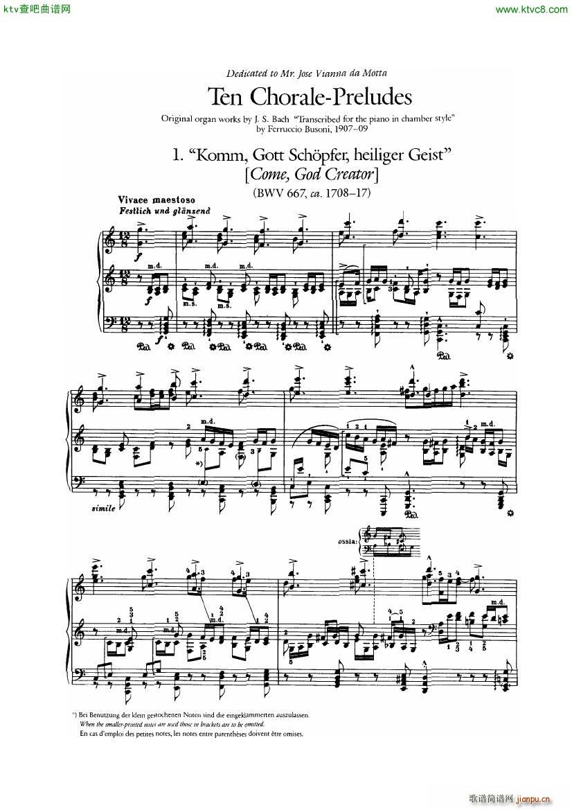 Bach Busoni Ten Chorale Preludes1