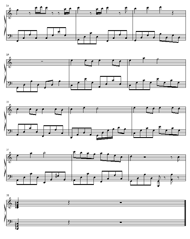 萤火虫-钢琴谱(钢琴曲)-心兰2