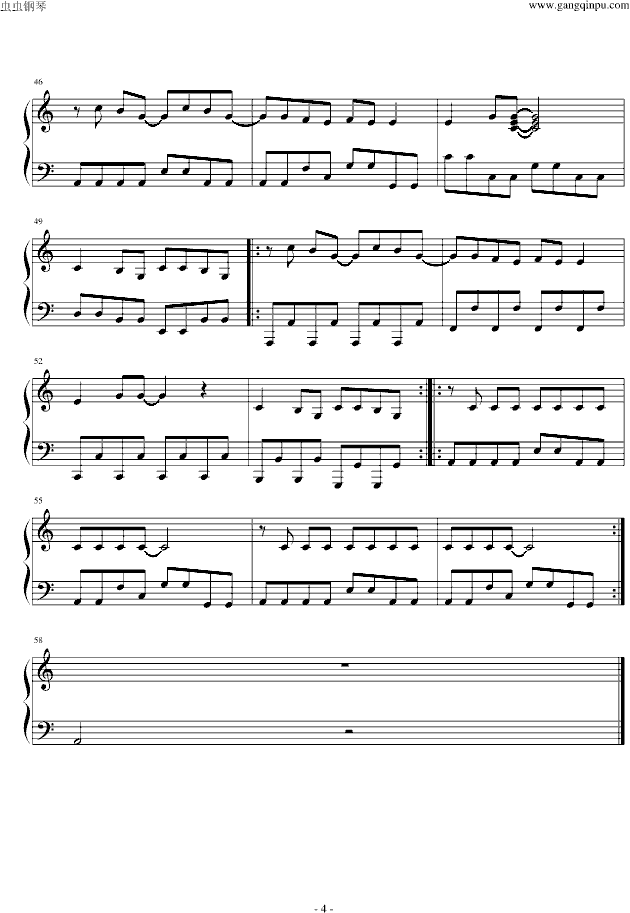 Poker Face-钢琴谱(钢琴曲)-Lady GaGa4