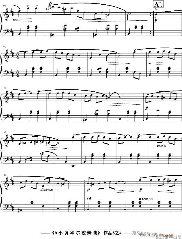 b 小调华尔兹舞曲Op6.4_jerry57435