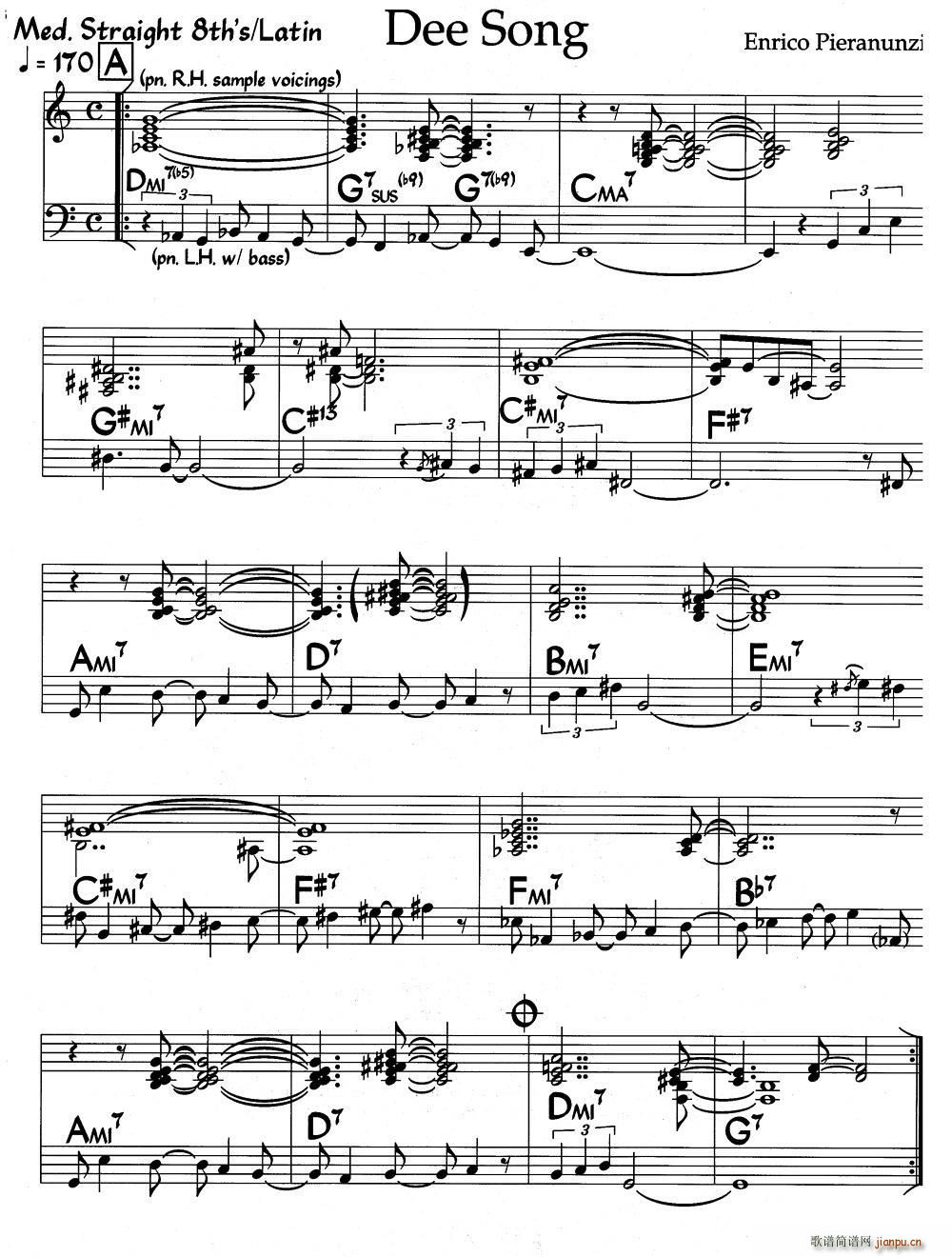 Dee Song(爵士钢琴曲)1