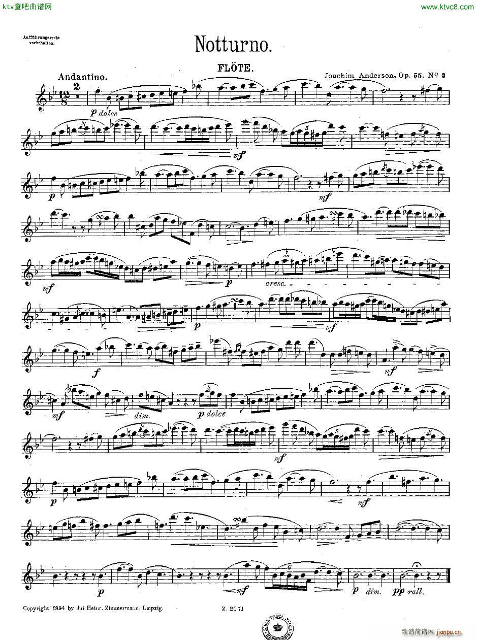 Andersen op 55 Acht Vortragsstücke fl pno19