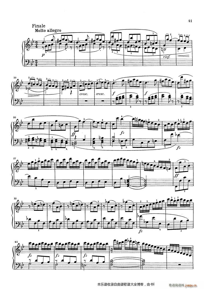 克莱门蒂g小调钢琴奏鸣曲9-167