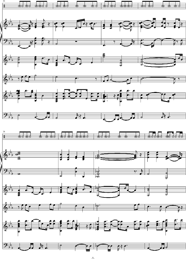 斯文诺(音效修改)-钢琴谱(钢琴曲)-swenl5