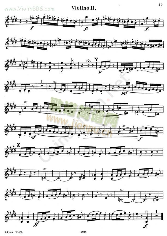 四重奏《QUARTETTO Op.125.No.2》第二小提琴10