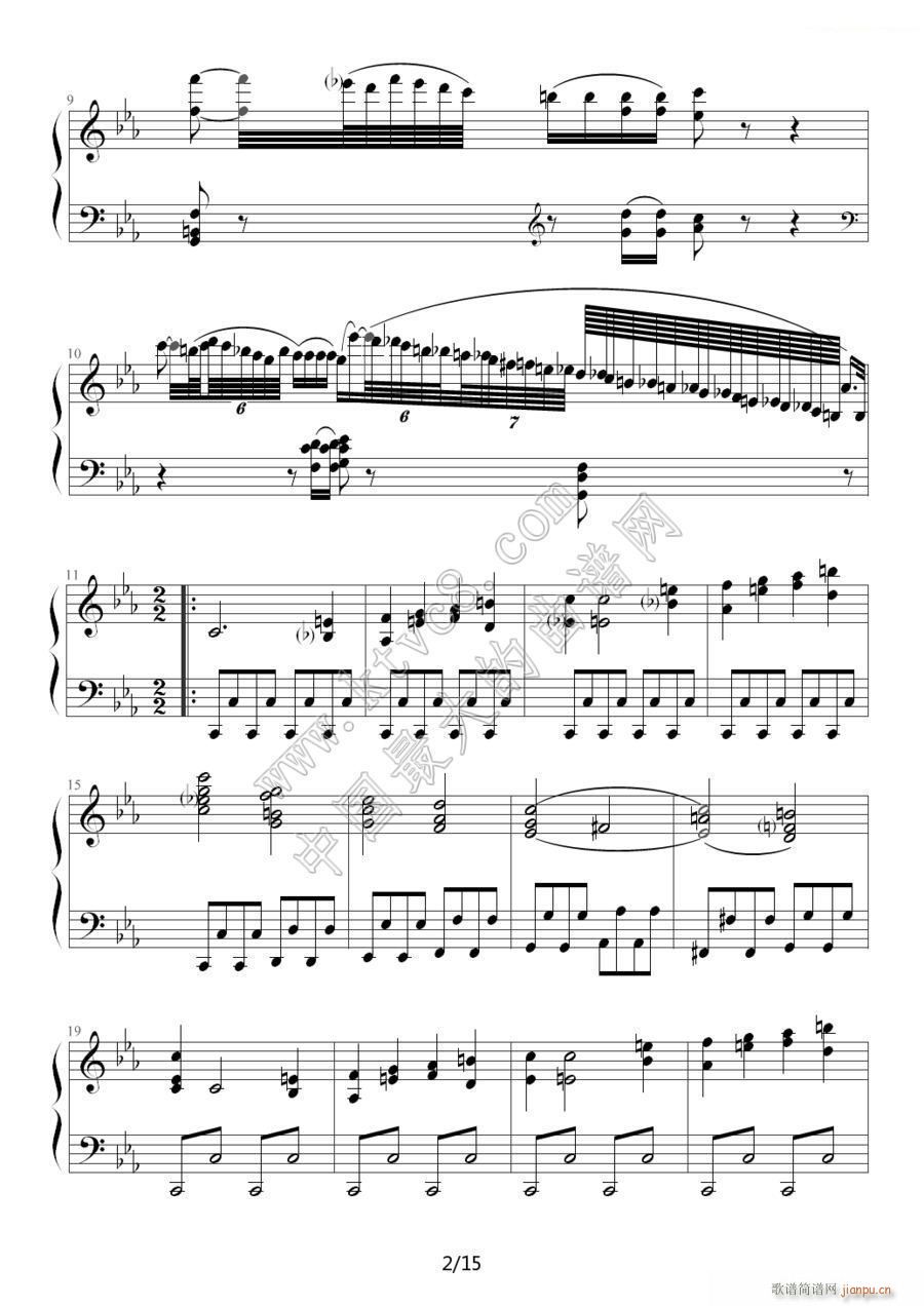 c小调第八钢琴奏鸣曲第一乐章（作品13号 悲怆 ）2