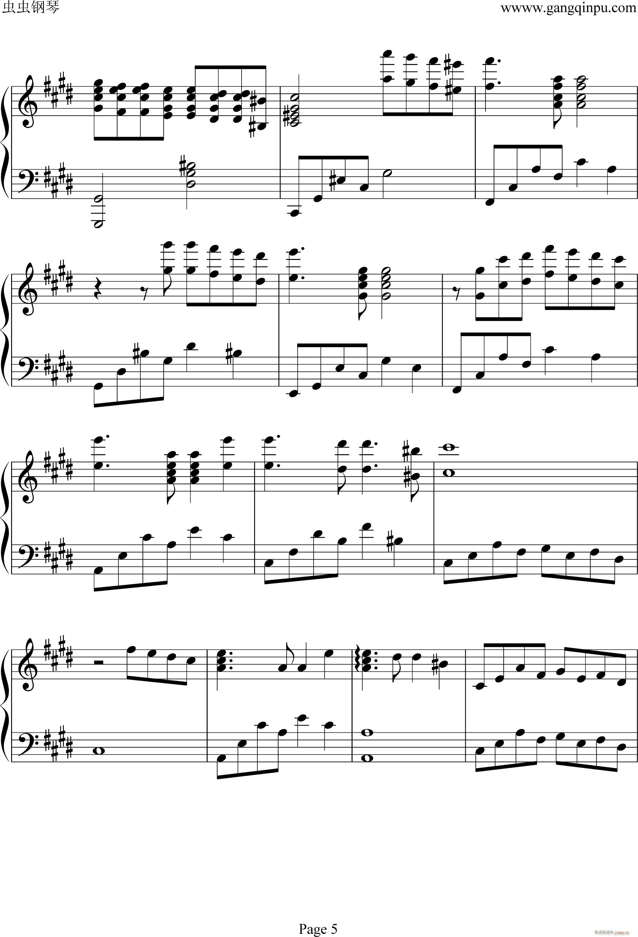 Leeloos tune 利鲁之歌（纯钢琴）_马克西姆 Maksim Mrvica5