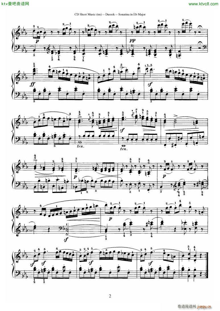 Dussek Sonatina in G Major31
