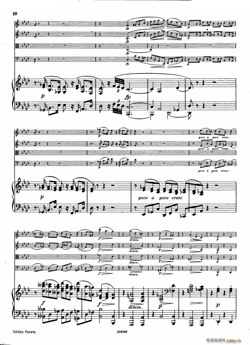 Brahms op 34 Piano Quintet f-minor score（一）9