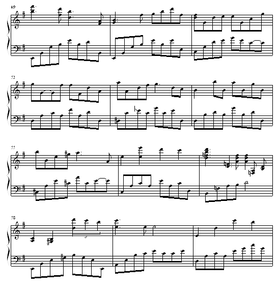 蝴蝶-钢琴谱(钢琴曲)-Yiruma5
