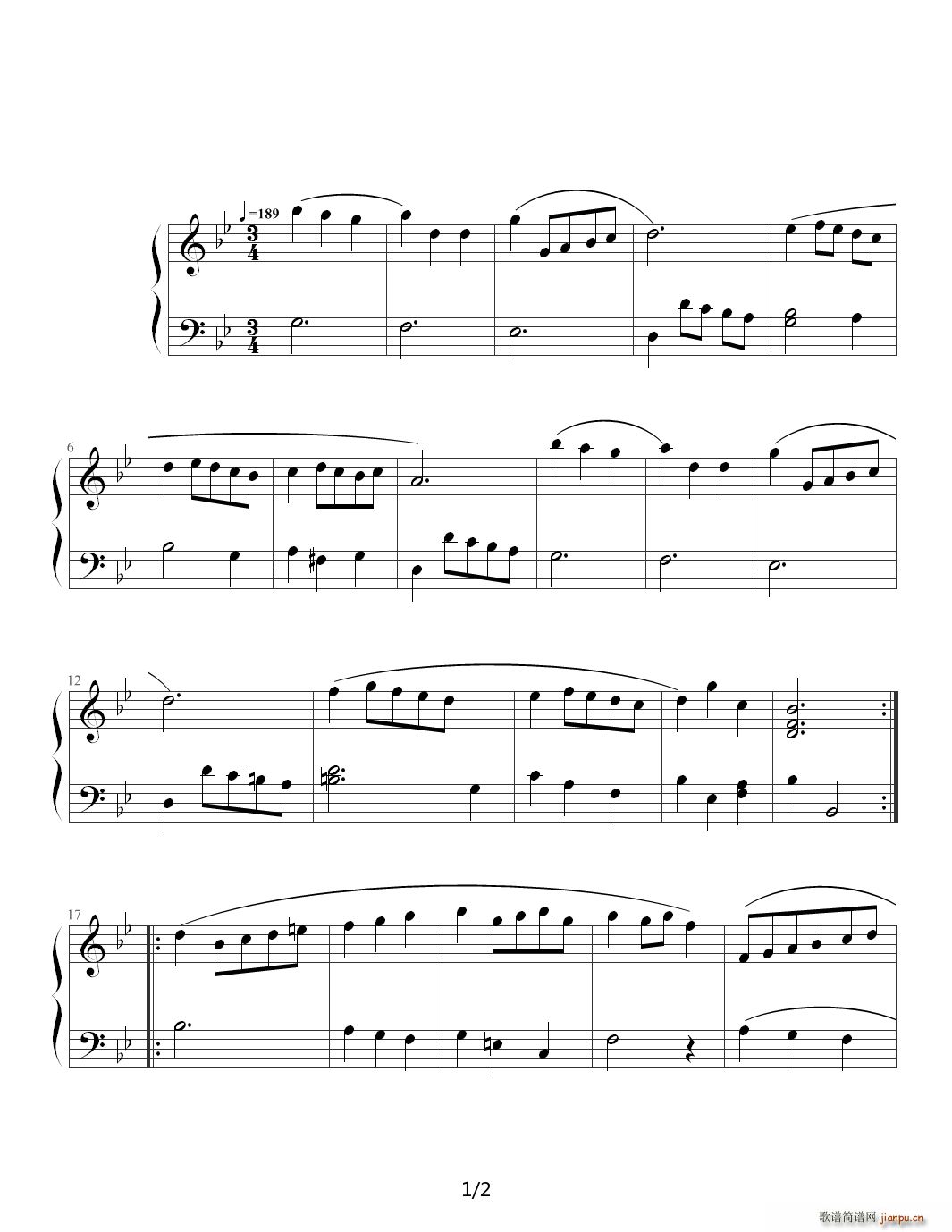 小步舞曲1 降B调1