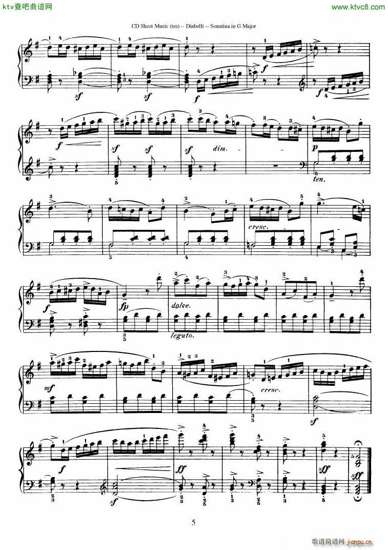 Diabelli Sonatinas Op 151 No 1 4 23P5