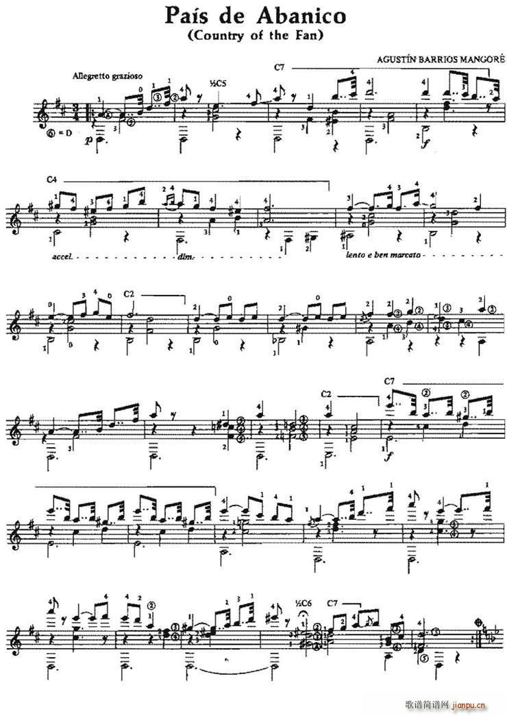 Pais de Abanico（古典吉他）1