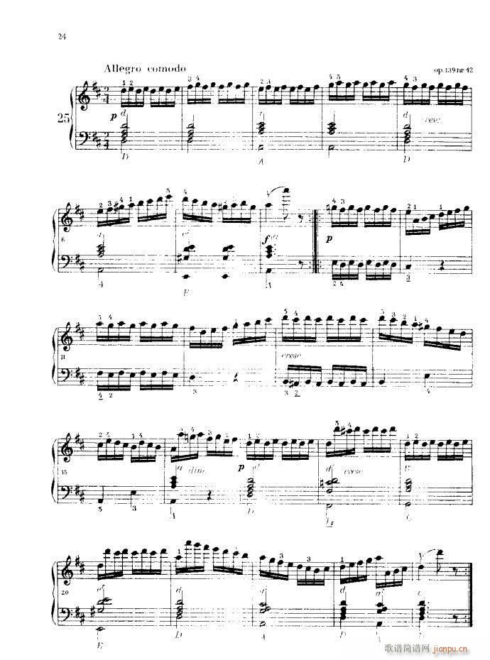 车尔尼手风琴练习曲集24
