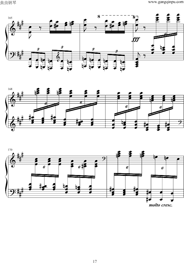 瓦洛多斯《土耳其进行曲》原版-钢琴谱(钢琴曲)-莫扎特17