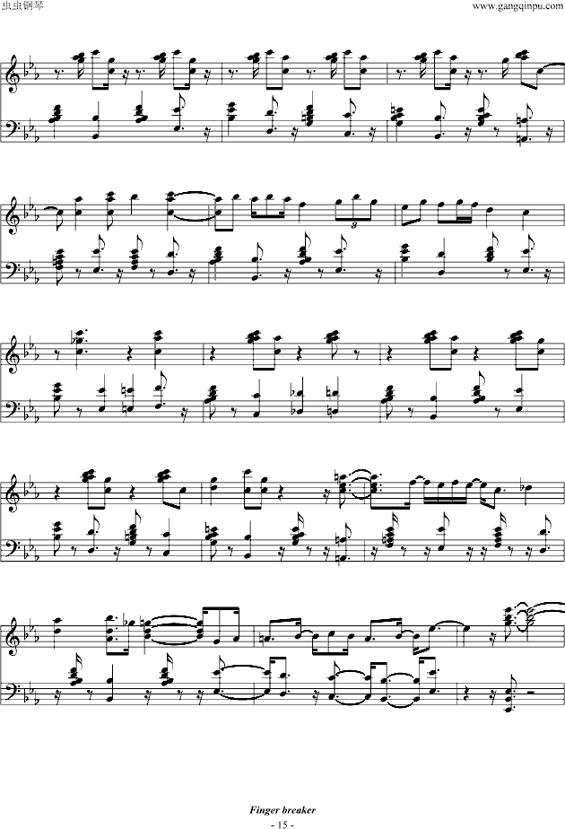 Finger Breaker-海上钢琴师爵士-钢琴谱(钢琴曲)-海上钢琴师15