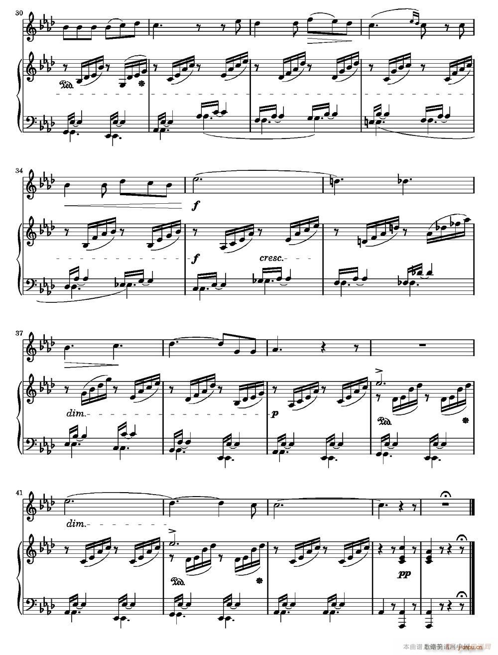 On Wings of Song（Op 34 No 2）3