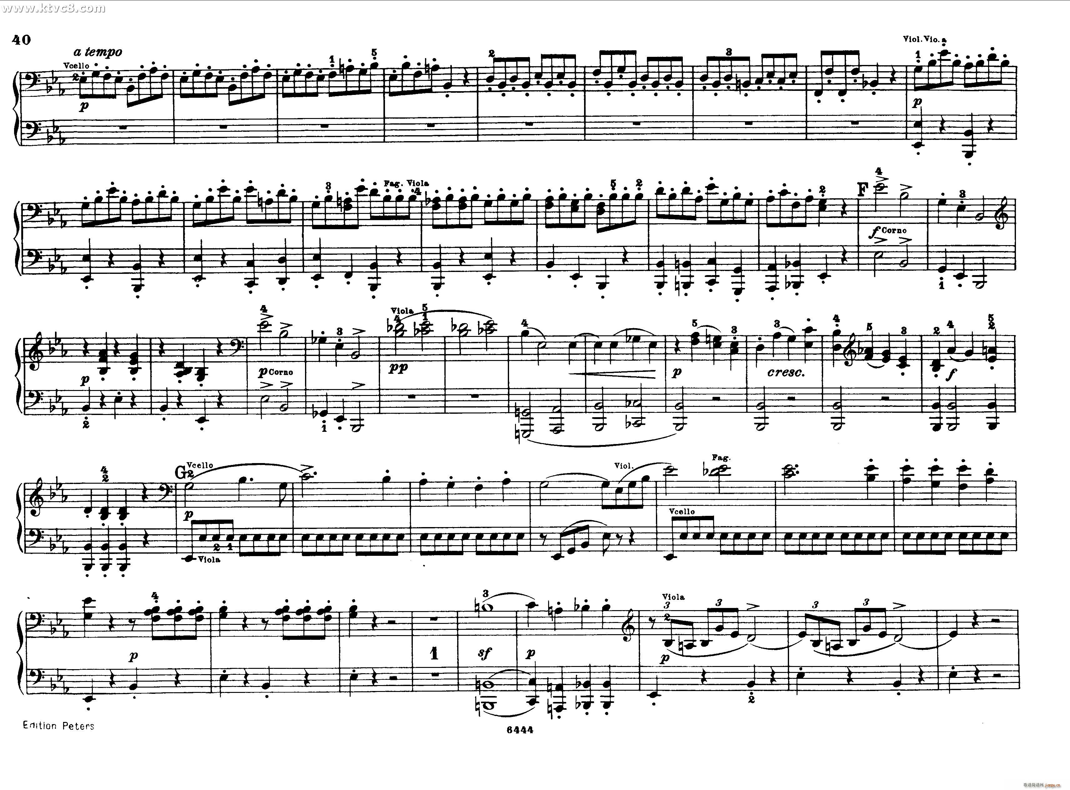 贝多芬大七重奏Op 20 钢琴四手联弹39