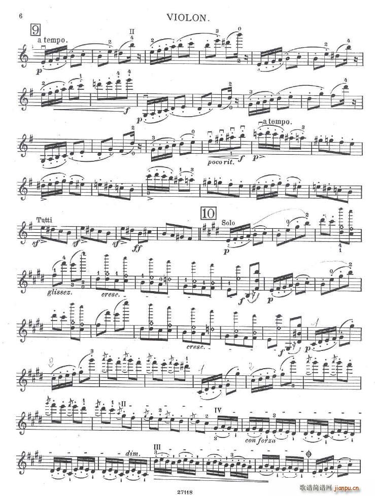 Bazzini op 25 La Ronde des Lutins violin3