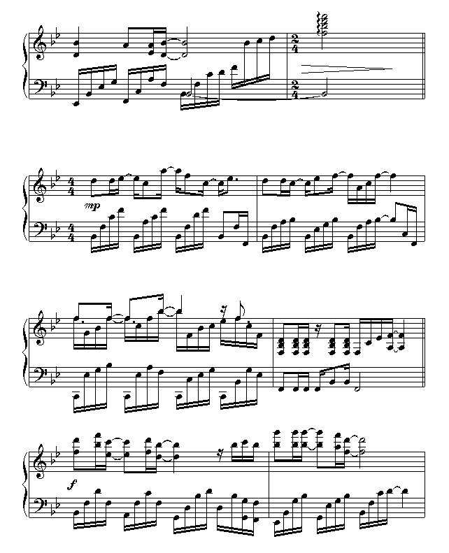 一直很安静-仙剑-钢琴谱(钢琴曲)-仙剑奇侠传3
