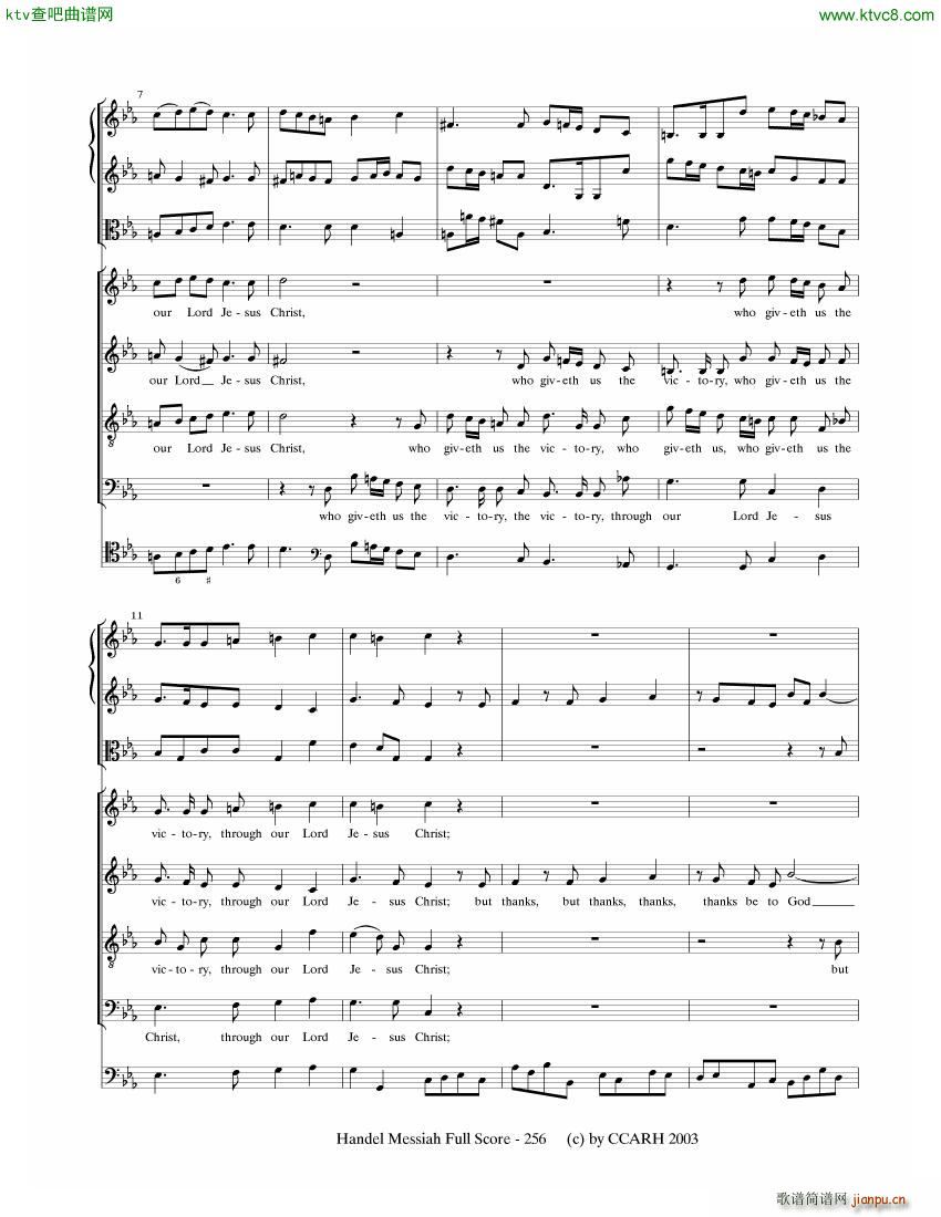G F Handel Messiah Open Score 七14