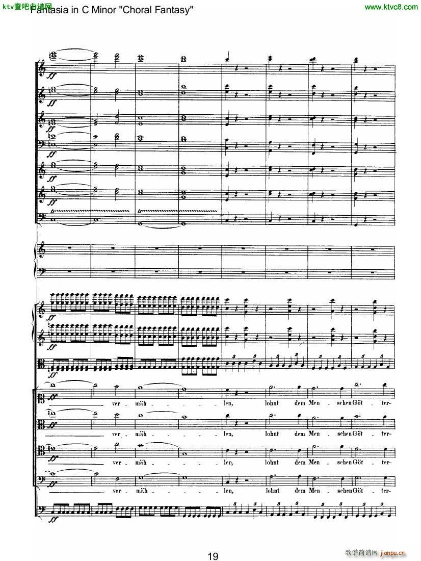 Beethoven op 80 Choral Fantasy 二4