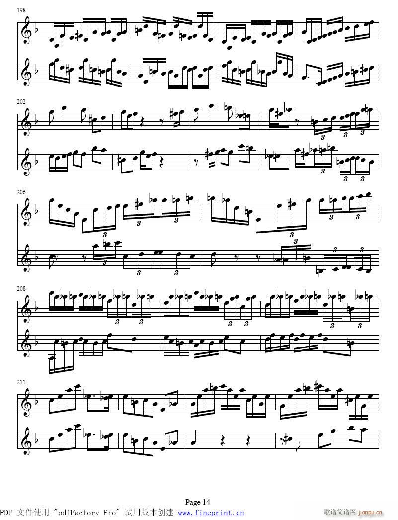 d小调两支小提琴协奏曲8-14提琴7