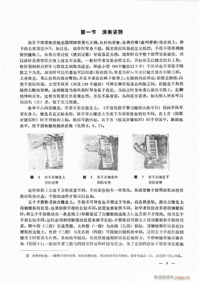 手风琴简易记谱法演奏教程 目录1-6014