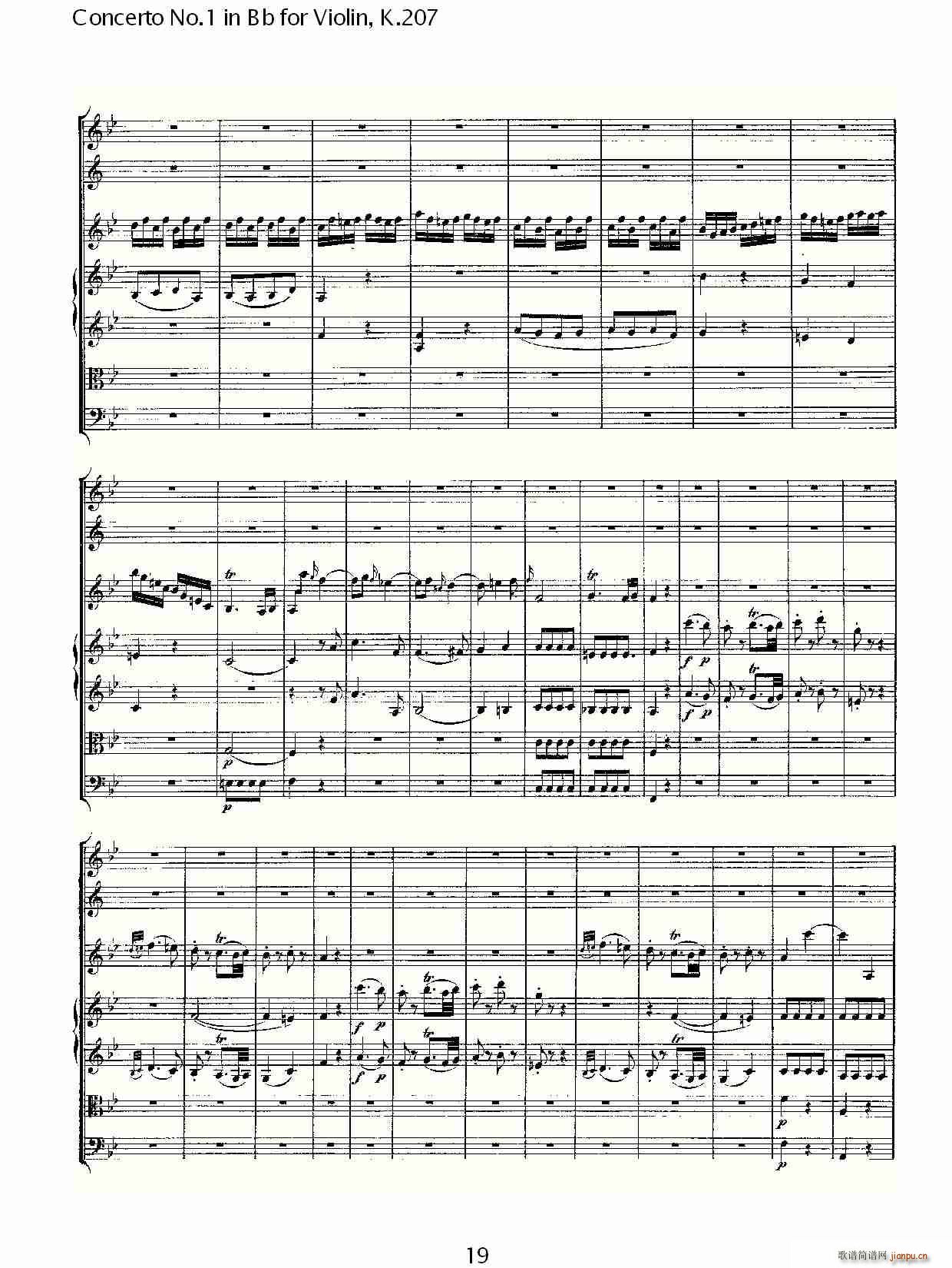 Concerto No.1 in Bb for Violin, K.207（Bb调小提琴第一协奏曲）_沃尔夫冈・阿马多伊斯・莫扎特19