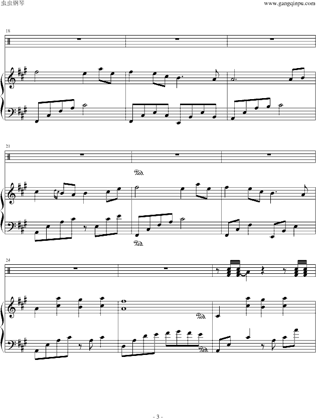 莎莉花园（修改版）-钢琴谱(钢琴曲)-PHIL COULTER3