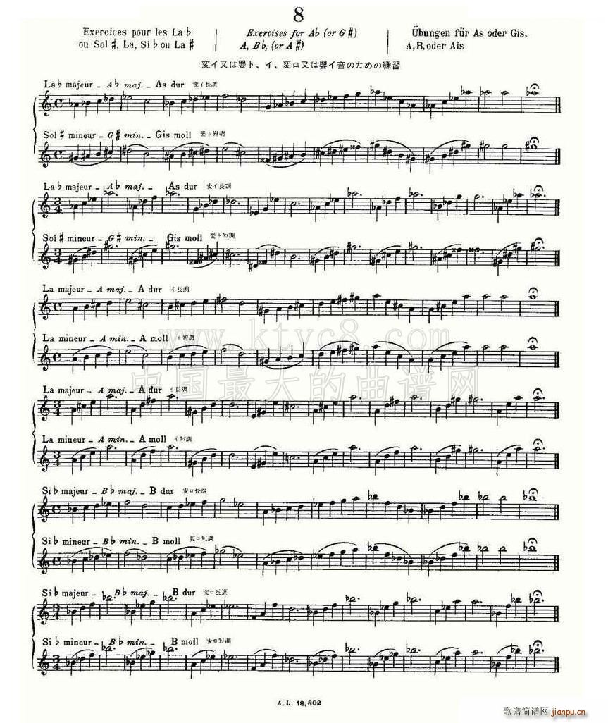 初级练习之8 Alphonse Ludec Debutant Flutiste1