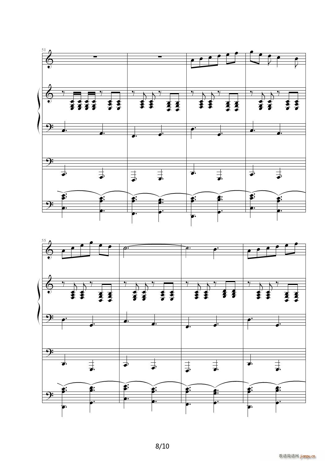 Je TaimE爱的舞曲 C调8